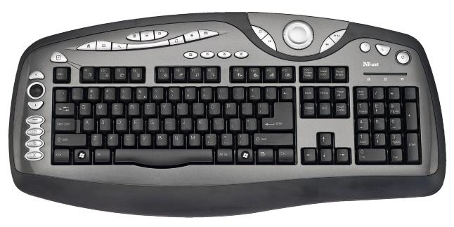 TRUST Tastiera Trust Multimedia Scroll Keyboard KB2200 nero